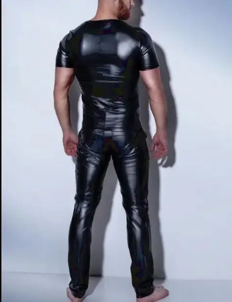 XX80 Летний стиль 2017 модное черное мужское Сексуальное белье из искусственной кожи