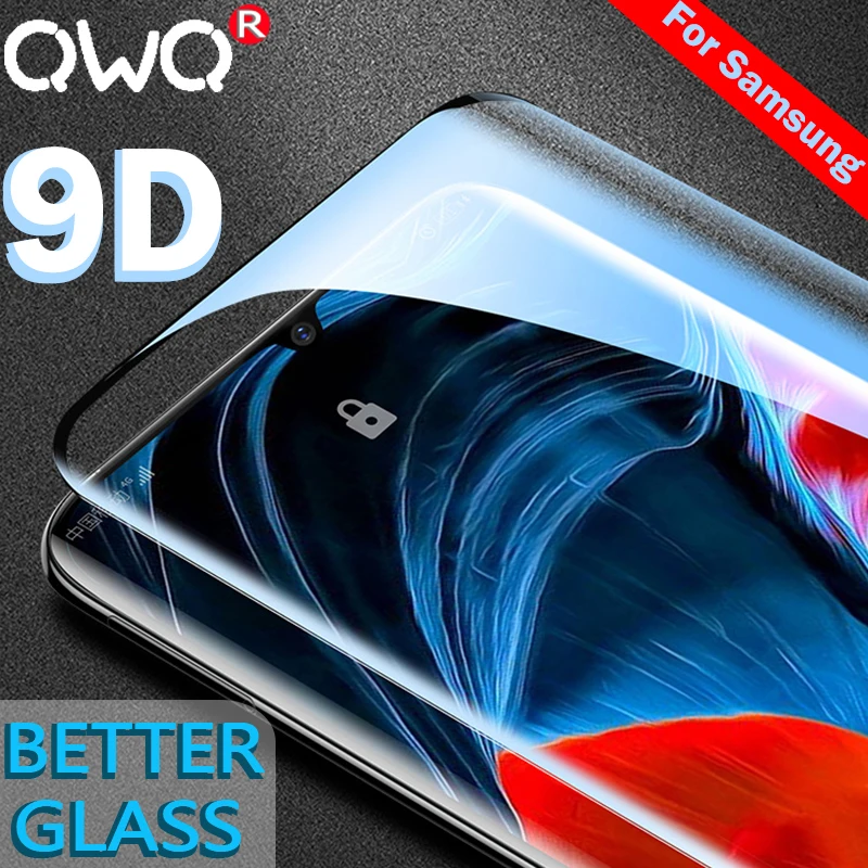 Закаленное Стекло для samsung Galaxy A5 A9 J6 A8 J8 J4 A6 плюс A7 Экран Защитная пленка для J7 9D полностью наклеиваемая поверхность Стекло