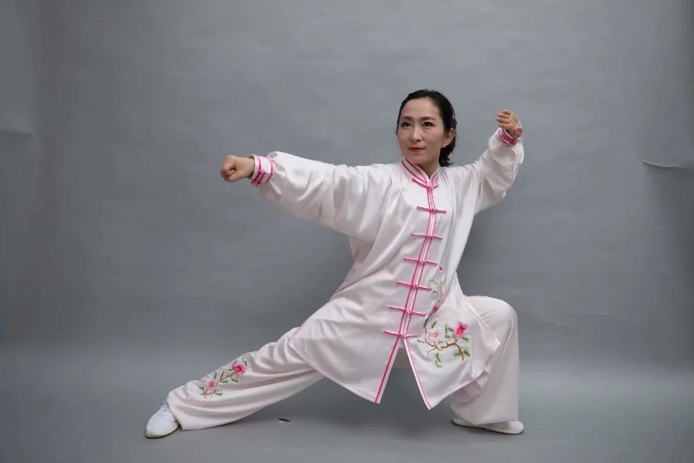 Wushu taichi одежда тайцзи changquan Униформа боевых искусств соревнование вышитая kungfu