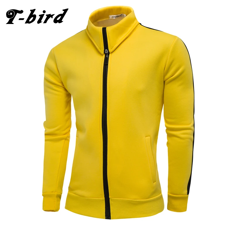 T-bird, кардиган на молнии, толстовка, мужские толстовки, украшение в полоску,, бренд, Осень-зима, повседневная куртка, Moletom Masculino 4XL
