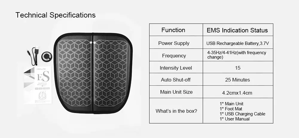 VONMIE EMS вибратор для ног беспроводной стимулятор мышц USB Перезаряжаемый массажер для ног ABS физиотерапия Восстанавливающий педикюр Tens