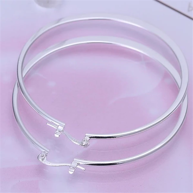 Ювелирные изделия 925 серебряный цвет оптовая продажа Бесплатная доставка серьги