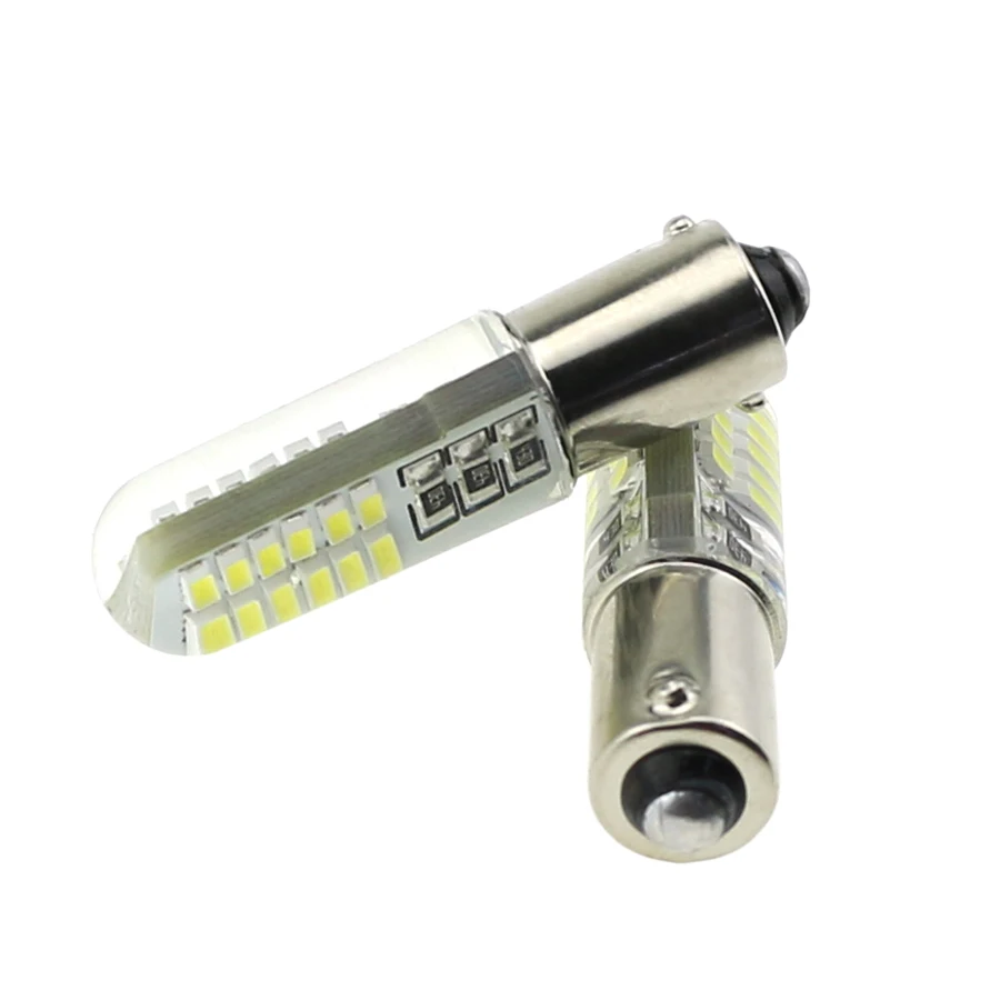 HYZHAUTO BA9S/T4W Светодиодная лампа из силикагеля 24SMD 3014 Автомобильная боковая с
