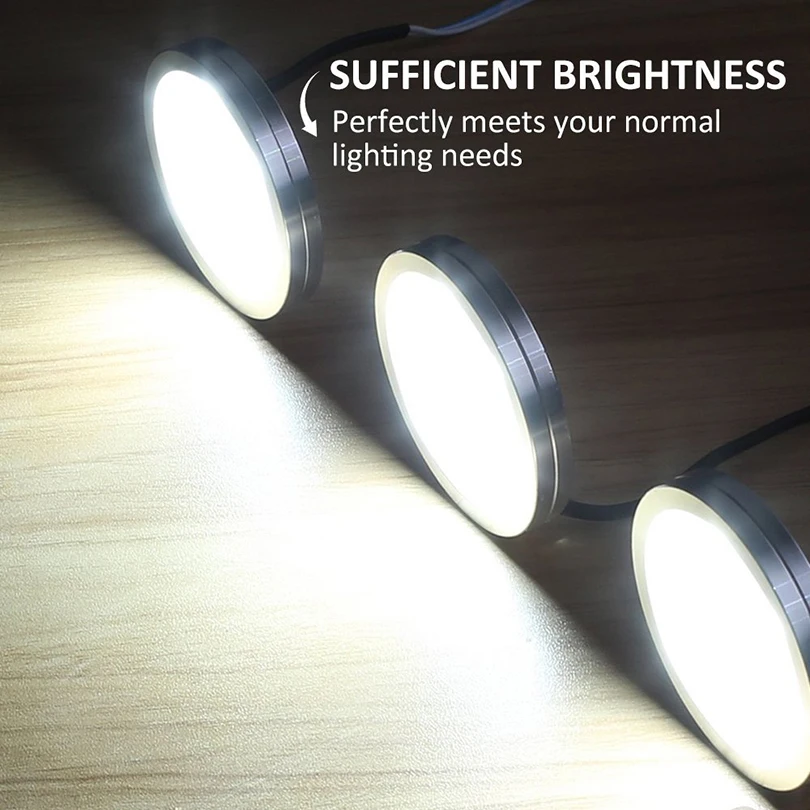 136pcs led cabinet light 2w with 12v power adapter indoor lighting for under kitchen cabinet home wardrobe showcase lamp decor free global shipping