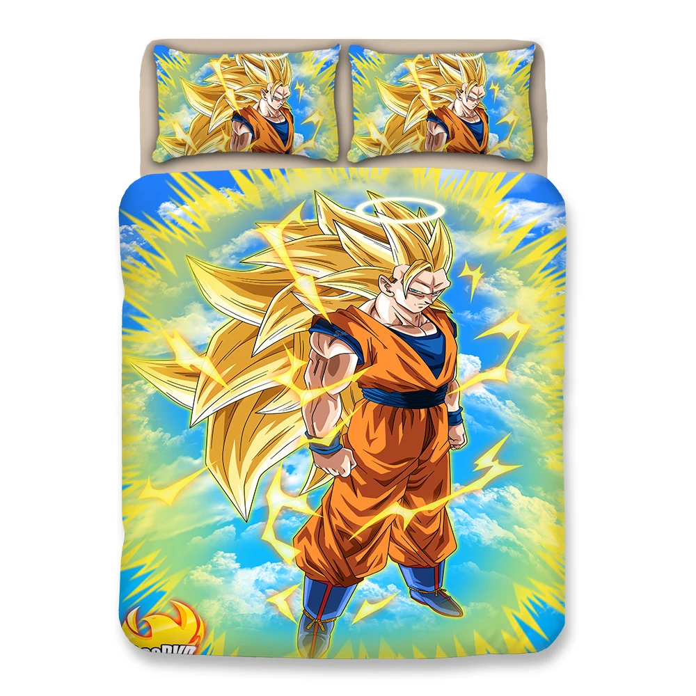 Японское аниме Dragon Ball Z Супер Saiyan Сон Гоку простыня пледы одеяло постельное белье подарки плоский лист пододеяльник наборы