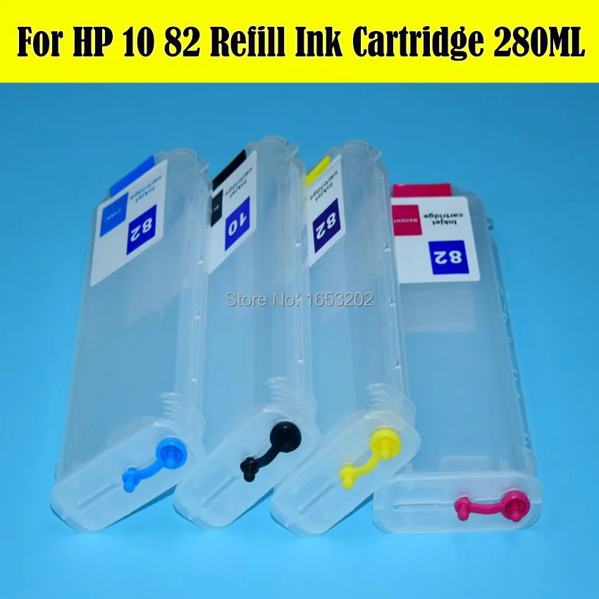 2 комплекта заводская цена принтер чернильный картридж для HP 10 82 C4844A/C4911C4913A