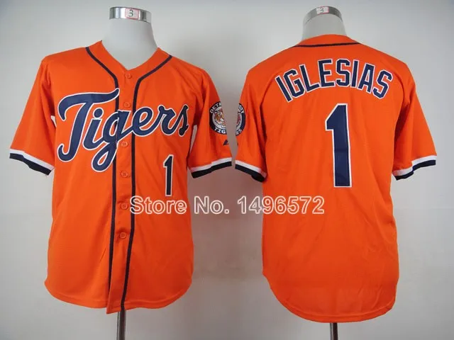 2015 детройт тайгерс джерси 1 хосе иглесиас белый серый оранжевый прохладный