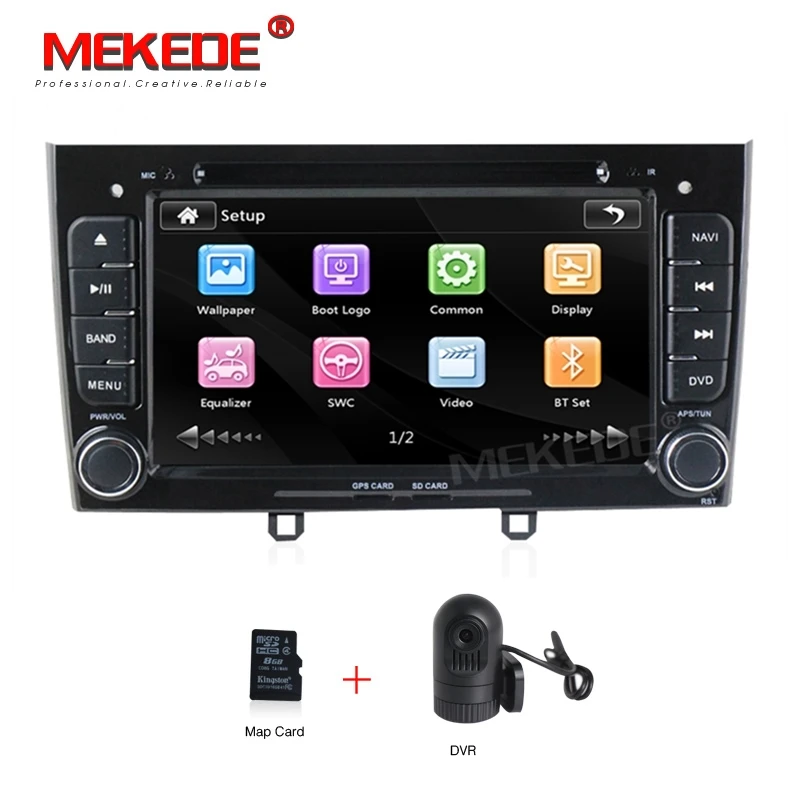 Car dvd DVR B " 2DIN автомобильный gps-навигатор для peugeot 308 408 308SW с автомобильным dvd-плеером радио аудио камера DVR Canbus BT SD RDS 1080P - Цвет: Car dvd DVR B
