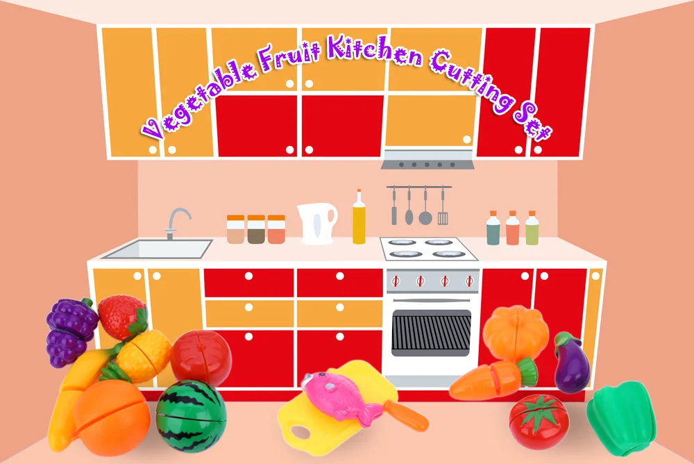 Baby Miniature Kitchen Plastic Pretend Play Food Children Toys With Music Light Kids Kitchen Cooking Toy Set For Girls Games Hot