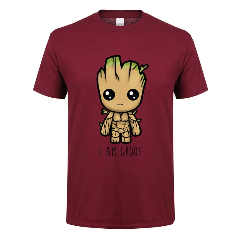 2019 новая футболка Guardians of the Galaxy 2 мужская Аниме ПОП Грут летняя забавная с