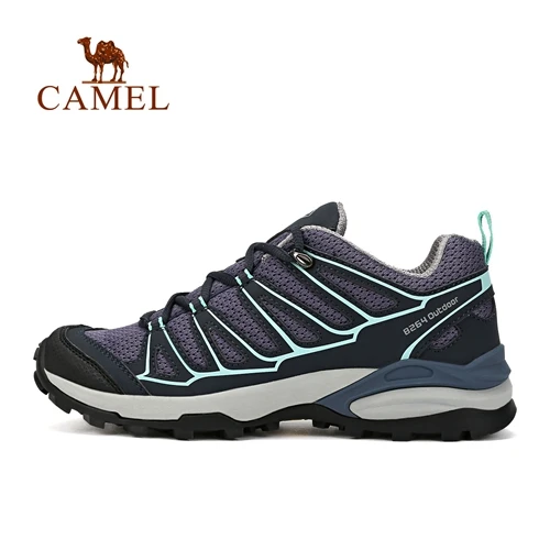 CAMEL/женская спортивная обувь для скалолазания на открытом воздухе; профессиональная Нескользящая дышащая обувь для пешего туризма и трекинга - Цвет: Dark Purple
