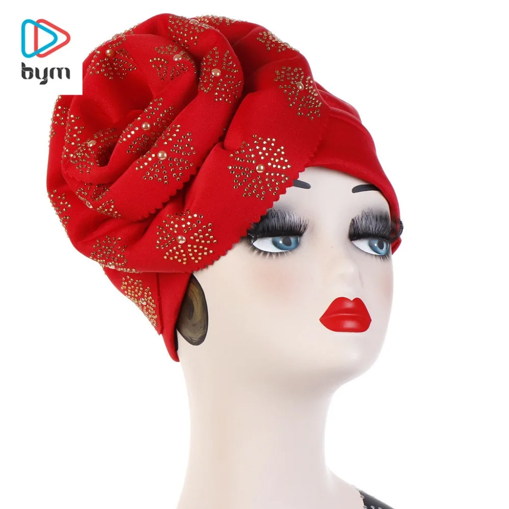 New Luxury Women Scarf Hijab Hats Turban Caps Oversized Flowers Plus Ceramic Flip Muslim 033 | Дом и сад