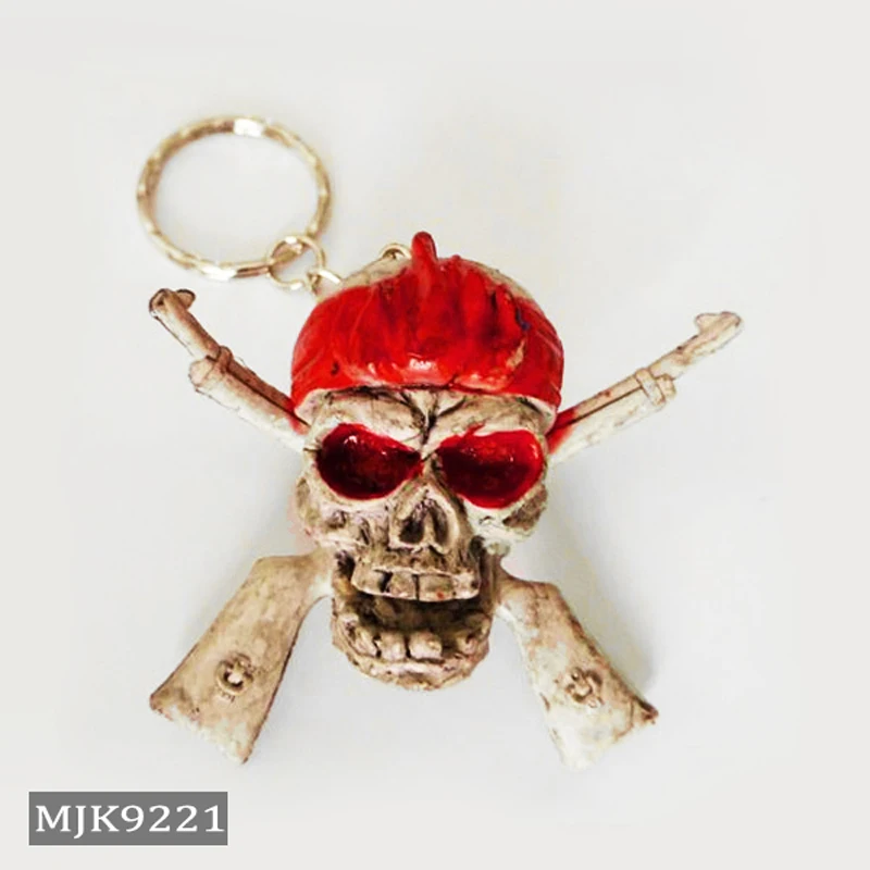 

Original New Death Skull Key Chains Men Vintage Rubber Motor Skull Keychain Bag Charms Key Ring Keyring Jewelry Halloween Gift