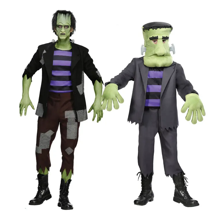 IREK/Лидер продаж костюм на Хэллоуин вечерние костюмы для взрослых детей COS Frankenstein