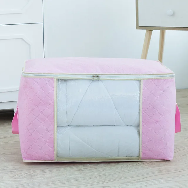 pink style 2 1pc 3 шт., органайзер для одежды, сумка для одежды, одеяло, коробка для шкафа, сумка для дома, складная, для хранения, для мытья, влагостойкая - Цвет: pink style 2 1pc
