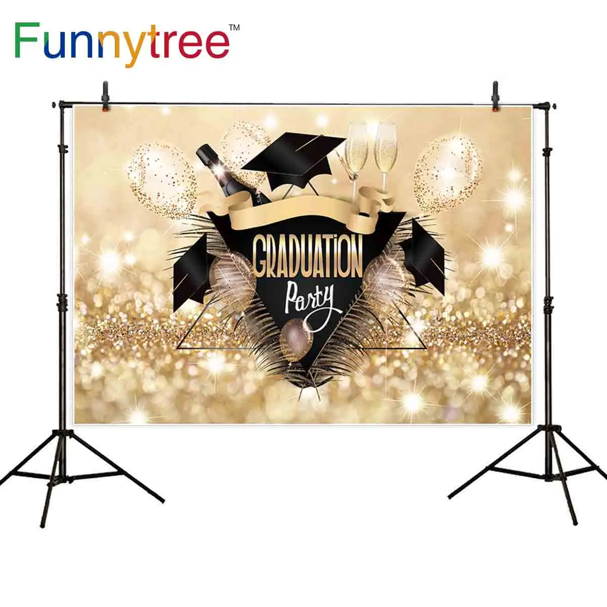 

Фон Funnytree для фотосъемки Выпускной роскошный празднивечерние праздничный класс фон для фотостудии фотосессия Фотофон