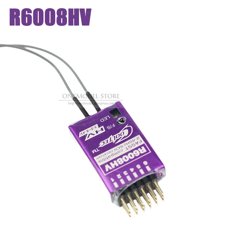 Cooltech RFA04 R6008HV/RFA-04 R6008-HV 2,4G 4/6Ch с металлической оболочкой, совместимой с FUTABA FASST T8FG 14SG