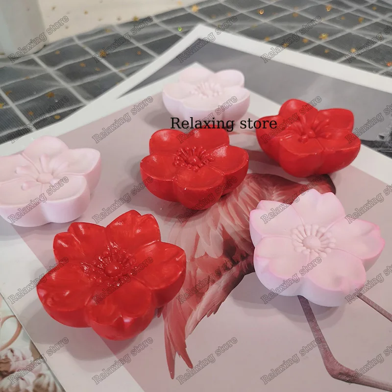 3D Сакура цветок торт силиконовая форма персик слива пластырь для ароматерапии