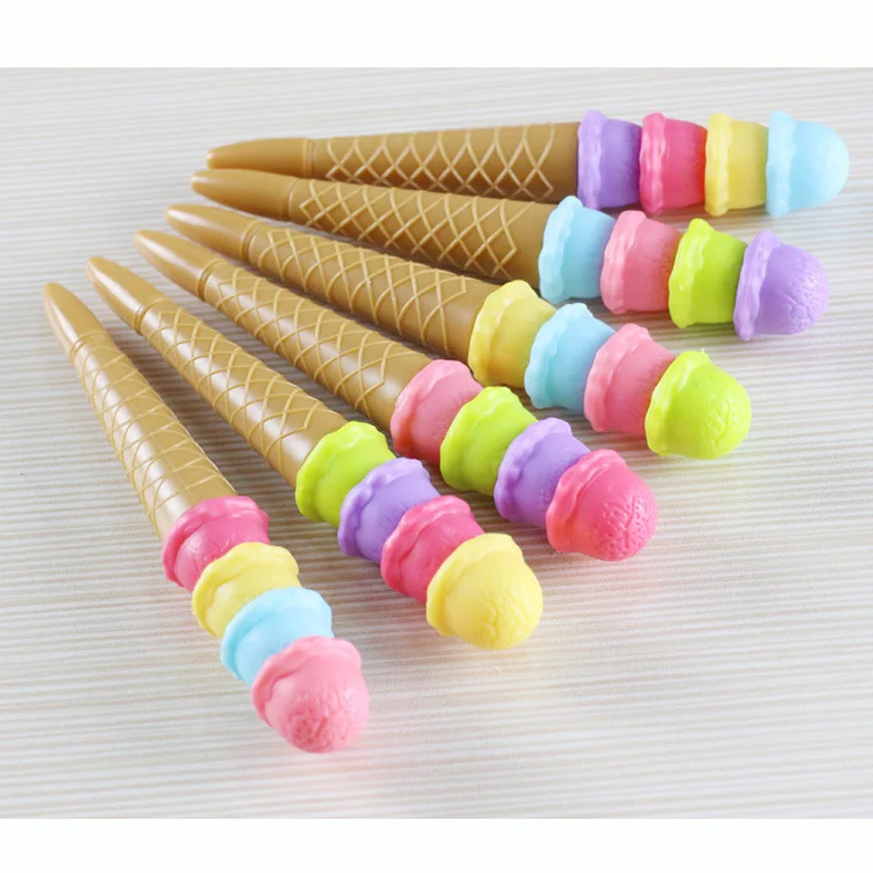 24 шт. кавайная шариковая ручка Модная девушка звезда креативный мороженое рулон