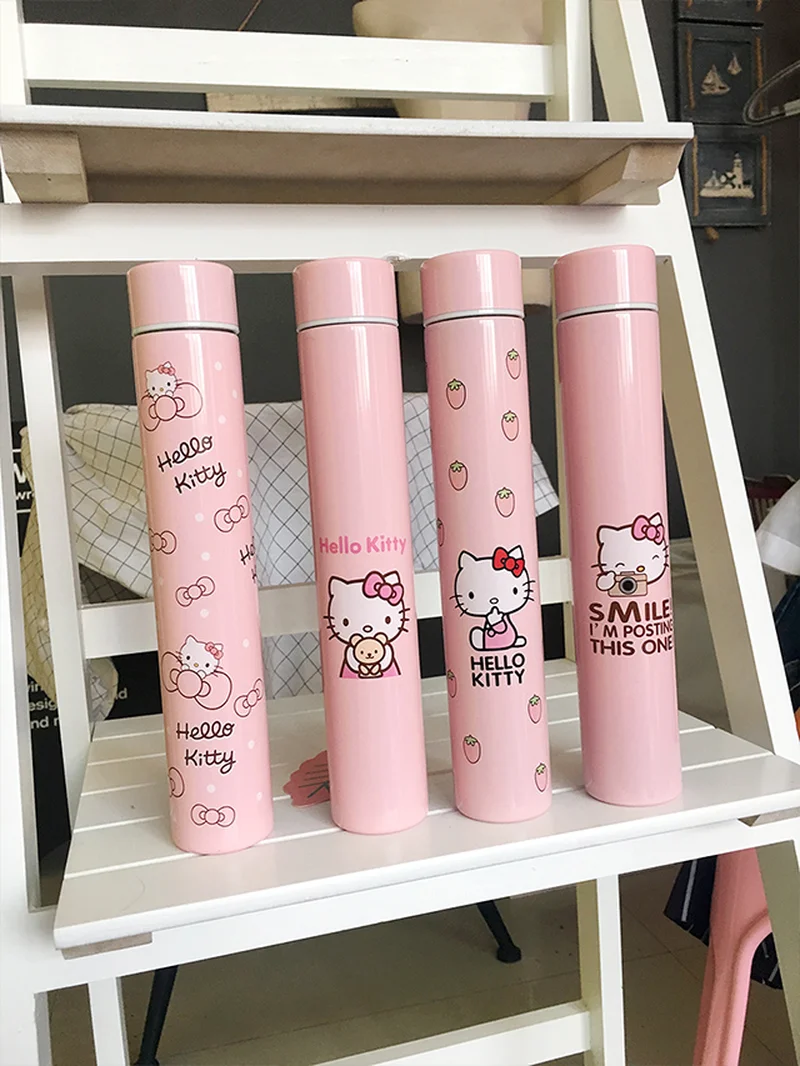 Hello kitty изоляционная чашка Мультяшные из нержавеющей стали водяная переносная