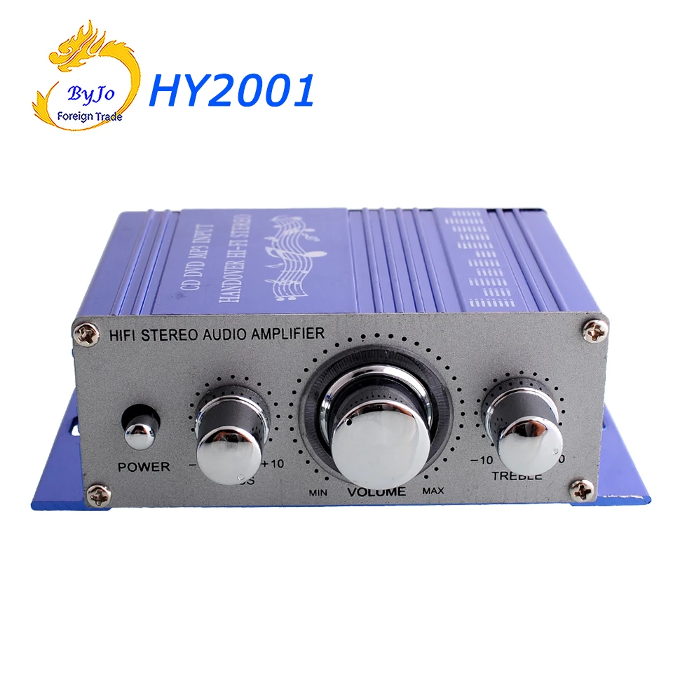 

HY2001 мини-усилитель, авто стерео усилитель мощности HiFi аудио CD DVD MP3 прочный плеер Автомобильный усилитель мощности