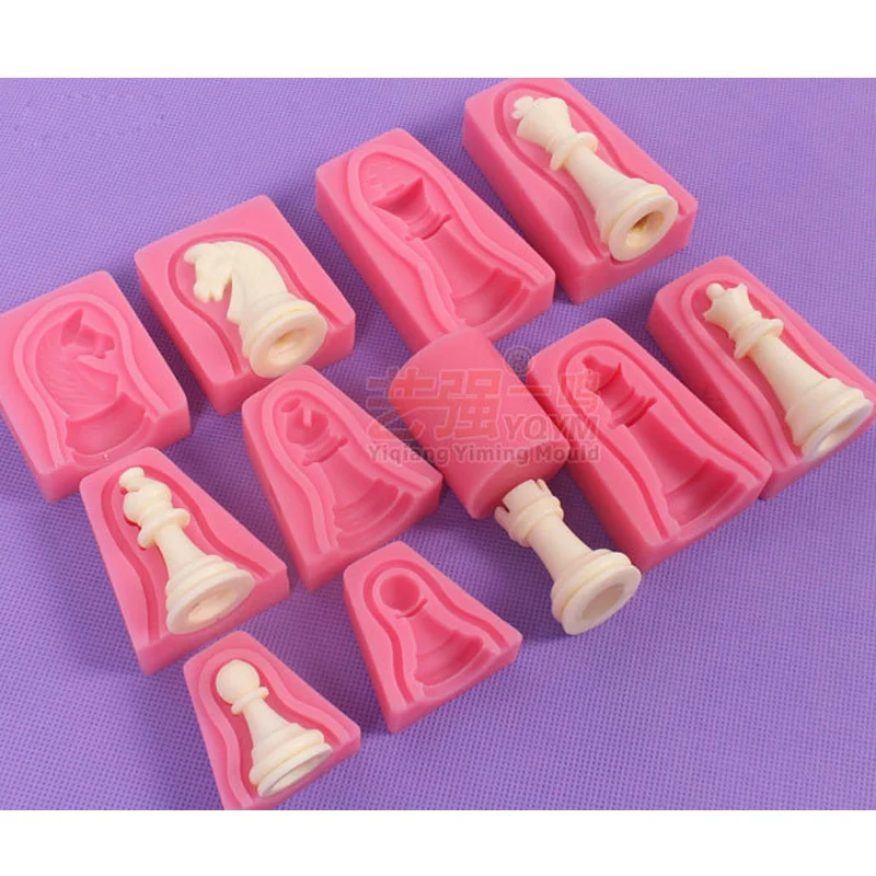 Силиконовые двусторонние шахматы с надписью 3D 6 наборов инструменты для тортов