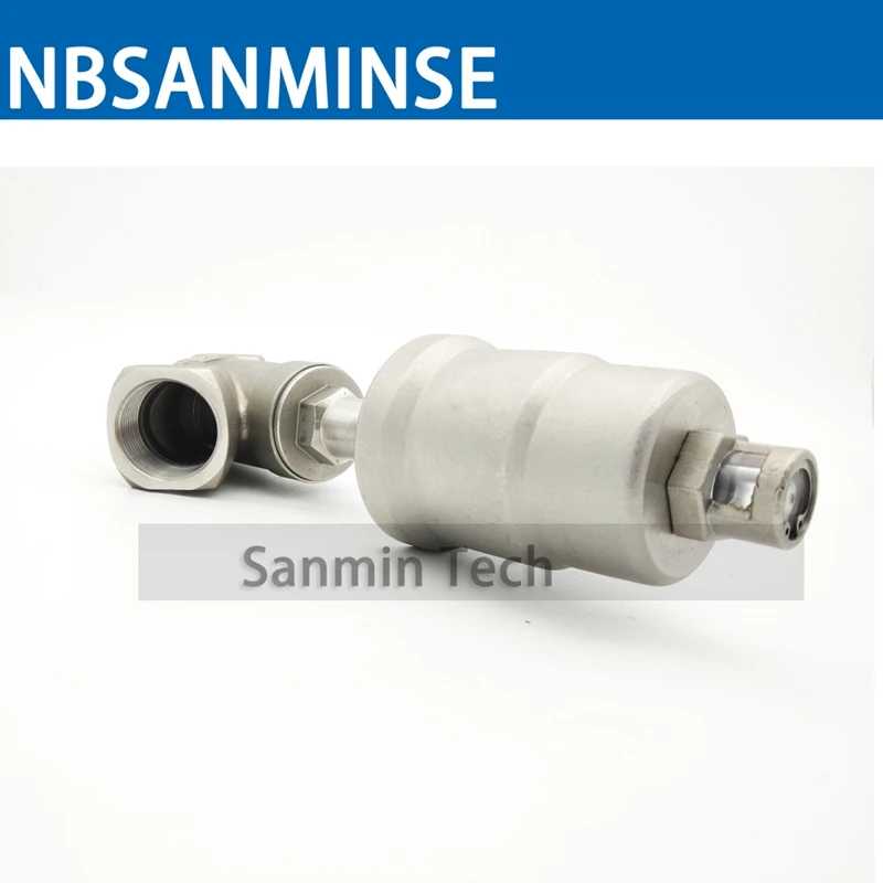 JDF 100S0NC 1 1/4 1/2 2 3 пневматический нормально закрытый угловой седельный клапан из