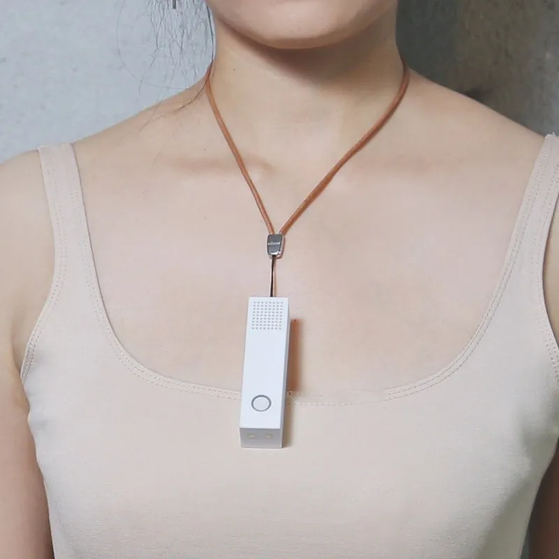 Портативный ионный очиститель воздуха ожерелье мини пыли USB формальдегида