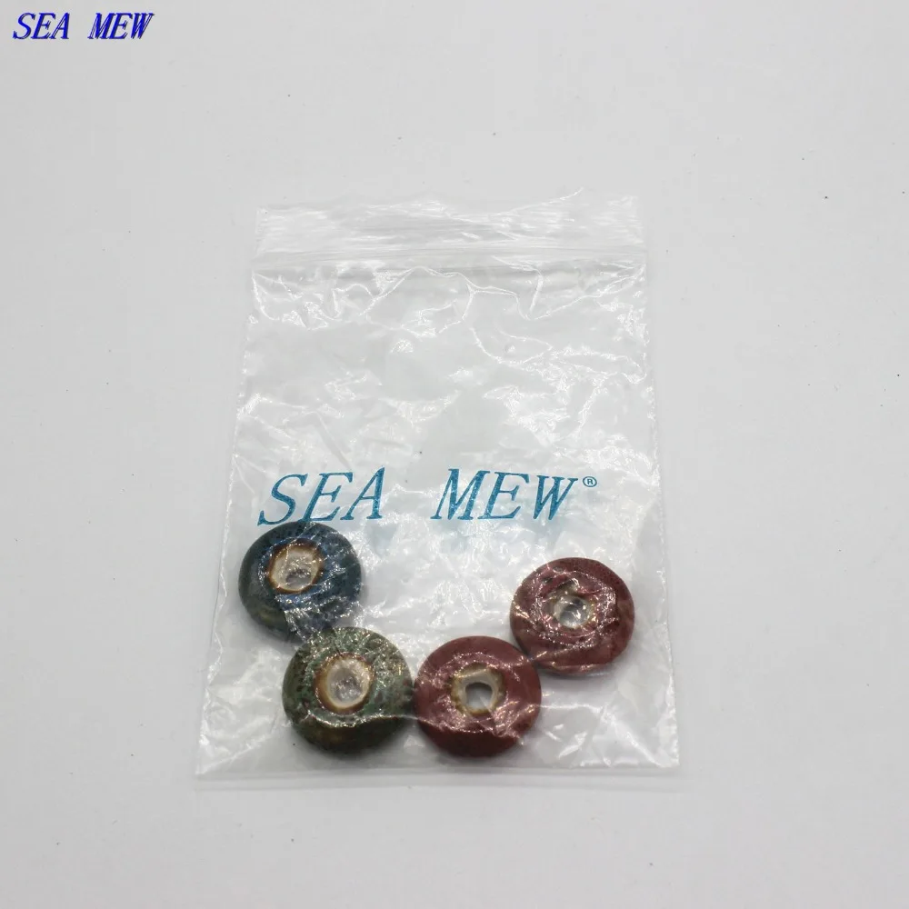 20 шт. Круглые Эмалированные керамические бусины 5 х6 мм|5mm hole beads|beads for jewelry makinghole beads