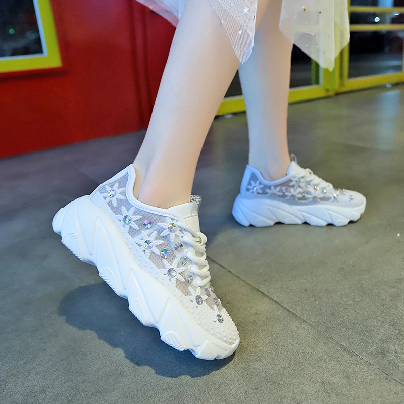 Rimocy/удобные сетчатые кроссовки для женщин сезон весна-лето туфли на плоской