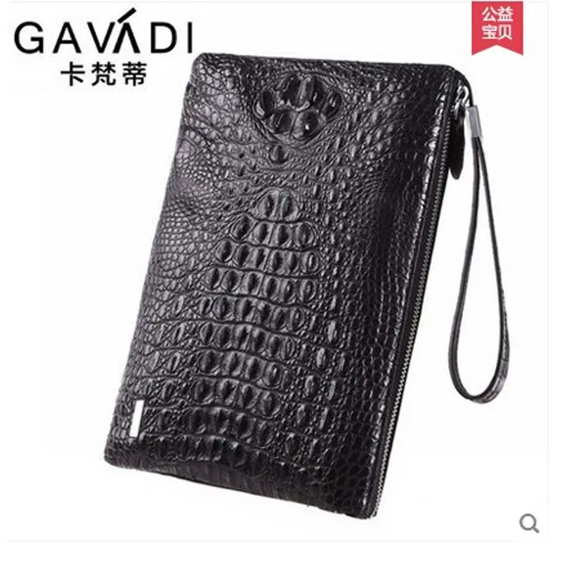 Деловая мужская сумка клатч kafandi Высококачественная Мужская вместительная с