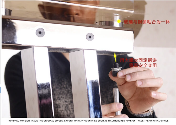 Multi-functional lifting table. Dual-use Tempered glass stainless steel tea table | Мебель