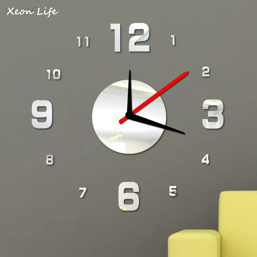 Хит продаж 2017 современные настенные часы &quotсделай сам&quot 3D наклейка на