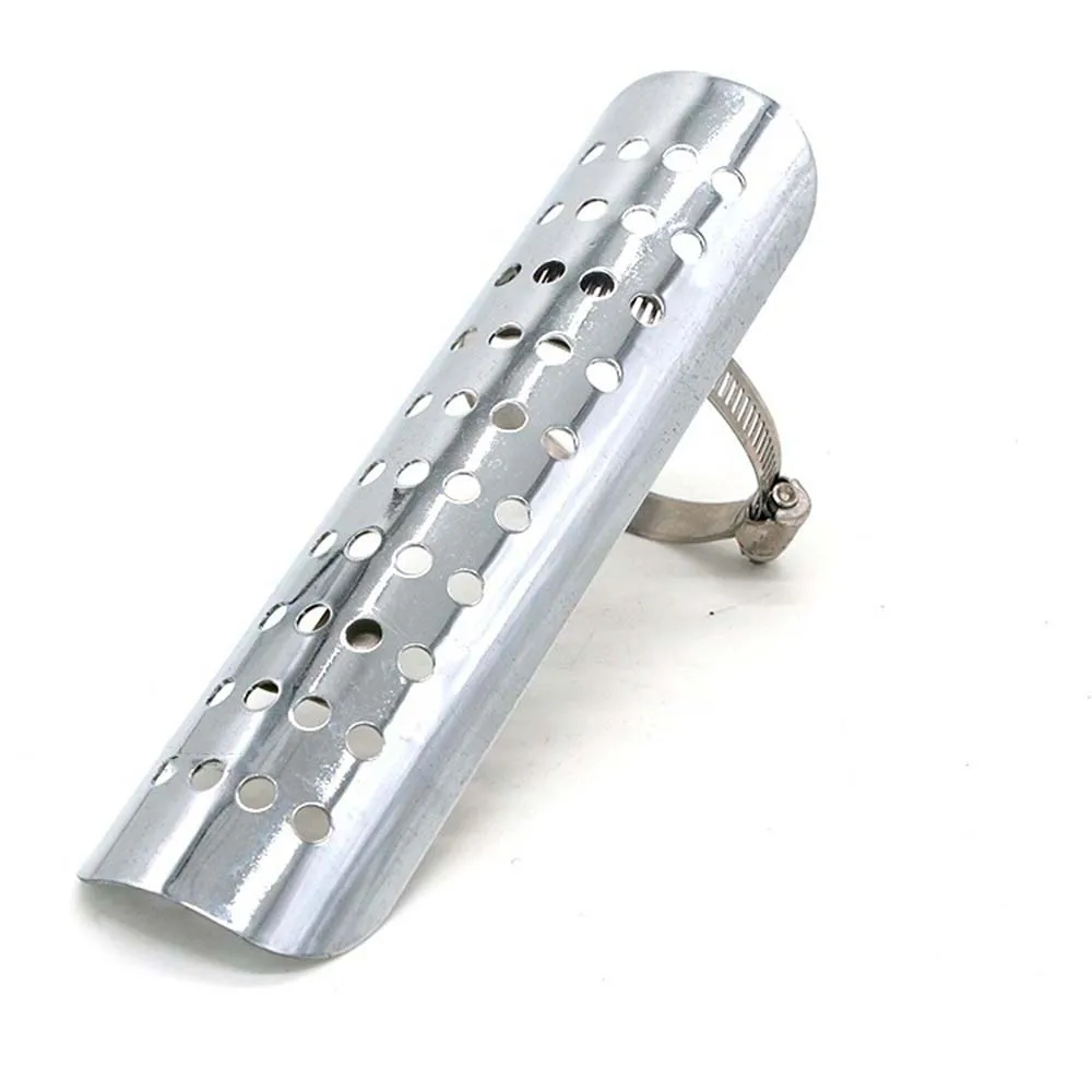 Винтажный хромированный защитный чехол для выхлопной трубы мотоцикла yamaha honda suzuki