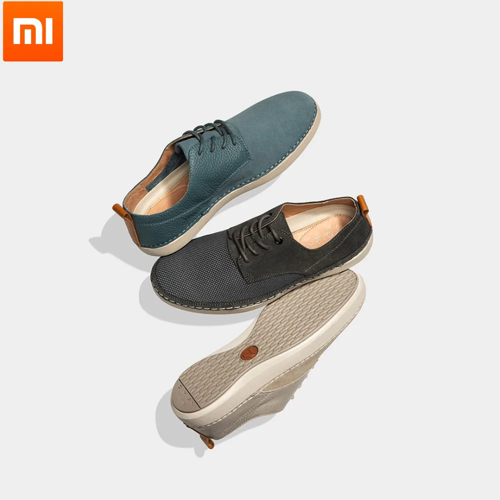 Xiaomi youpin qimian модная мужская кожаная легкая простая повседневная обувь мягкая
