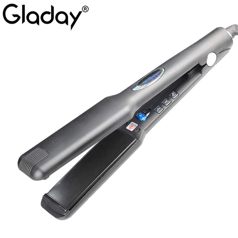 Выпрямитель волос Gladay с светодиодный дисплеем профессиональный утюжок для