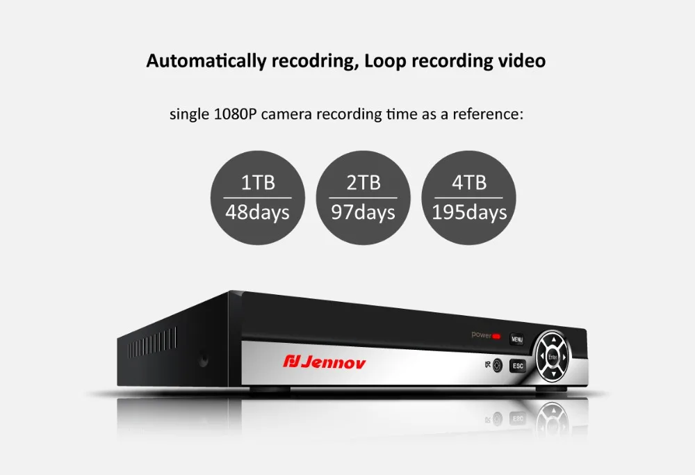 Jennov 8CH HDD Беспроводная CCTV камера комплект 1080P IP66 wifi NVR комплект наружная внутренняя безопасность видео Всепогодная система наблюдения