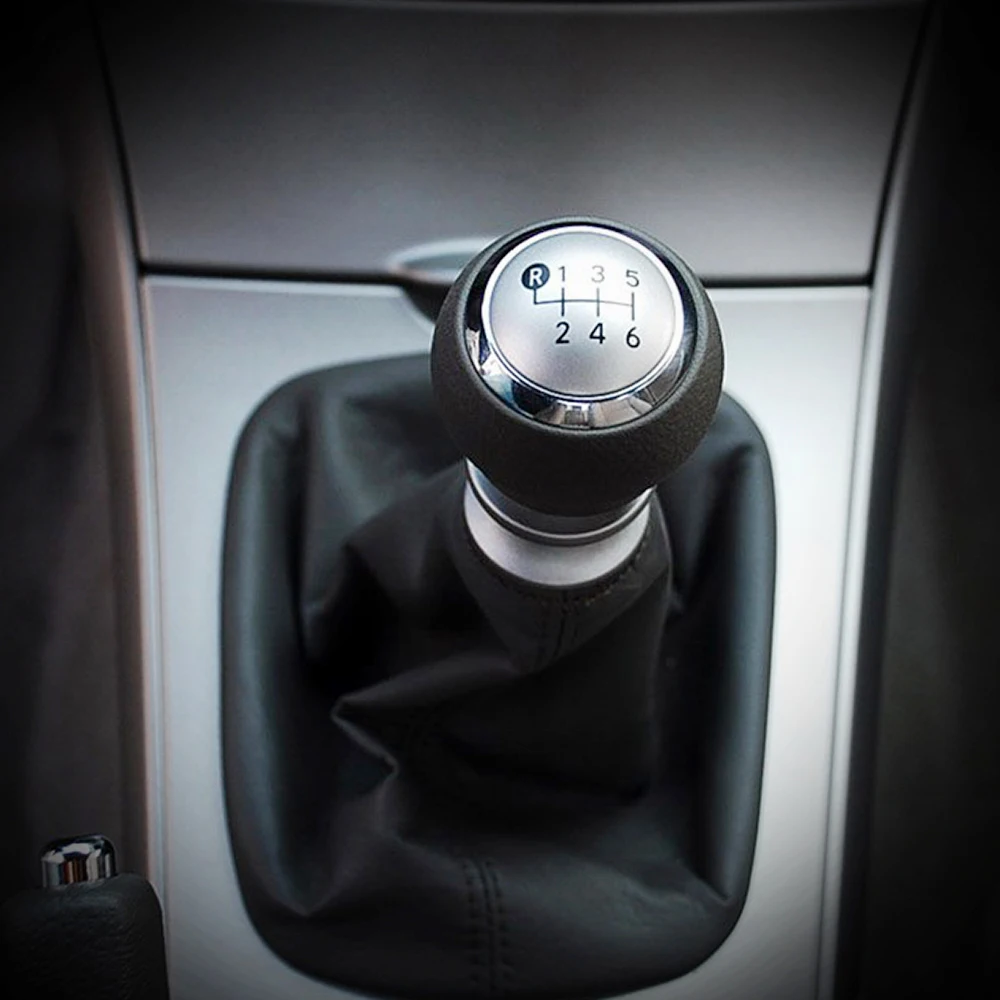 6 скоростей автомобильная ручка переключения передач кожа покрыта для Toyota Corolla 1 8