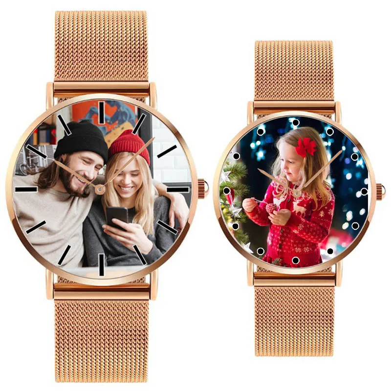 A4402 личное фото печать индивидуального логотипа Watch Relogio Feminino Masculino Reloj De Dama|Часы