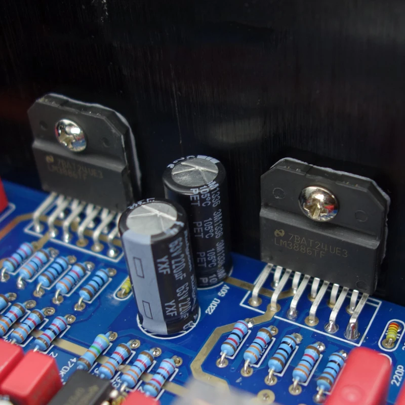 Двойной усилитель переменного тока 16 ~ 30 в пост. Тока 68 Вт * 2|amplifier board|lm3886 amplifier