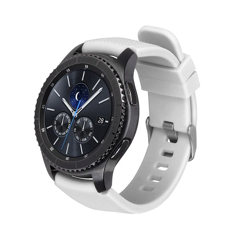 Galaxy watch 46 мм 42 мм ремешок для samsung gear S3 Frontier band 20 мм 22 мм силиконовый ремешок для часов браслет huawei watch GT ремешок S3