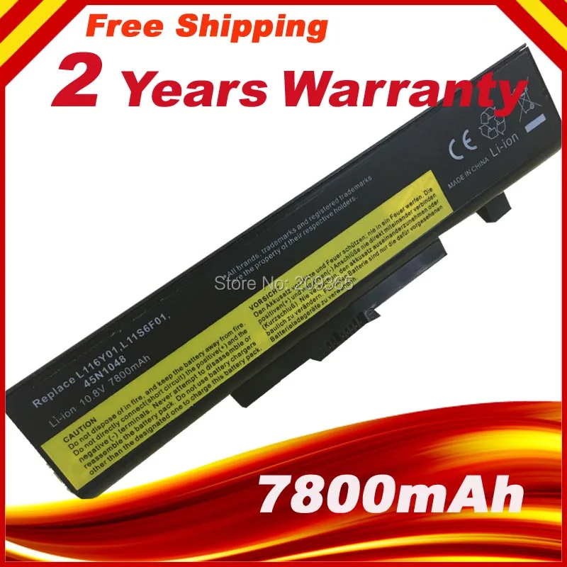 Аккумулятор для ноутбука LENOVO G500 Y485N Series IdeaPad G580 Y580 Y480 Z480 Y580N 7800 мАч 9 ячеек|laptop