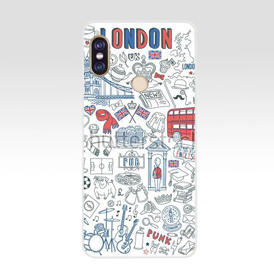 194AQ London Red phone Big Ben Мягкий силиконовый чехол из ТПУ для телефона xiaomi redmi 6 pro note 5 plus 4 4x