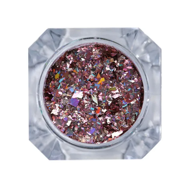 BORN PRETTY Galaxy голографический блестящий для ногтей Лазерная Голография для ногтей блестки пайетки пигментная пудра для дизайна ногтей пыль 0,2 г 0,5 г на выбор