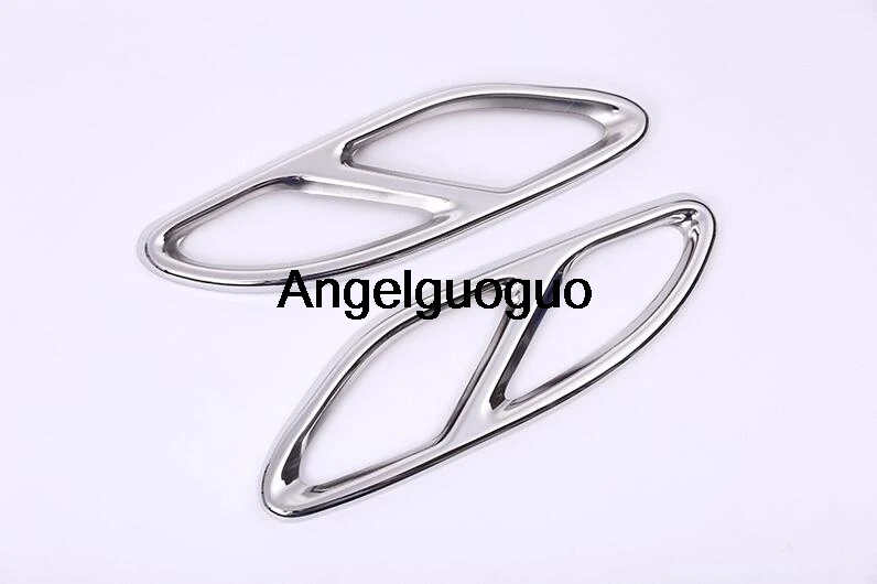Выхлопные выходы Angelguoguo для автомобиля накладка на заднюю рамку Mercedes-Benz C Class W205 C180