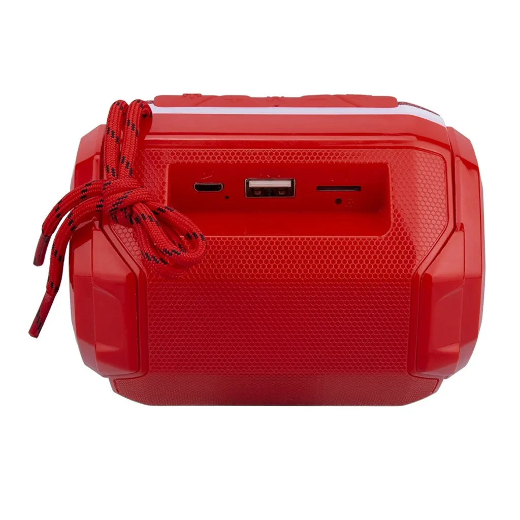 HIFI Portable Wireless Bluetooth Speaker With LED Light Support Memory card U Disk TF Subwoofer Music | Электроника