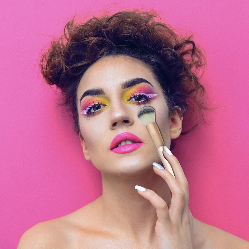 GYP 12 шт./партия профессиональная простая мягкая Кисть для макияжа из волокна