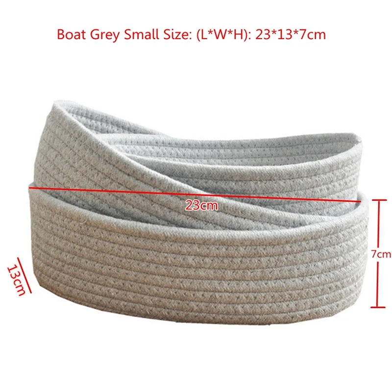 boat grey Горячая Распродажа ручная тканая корзина для белья корзина для хранения офисная корзина для белья ручной работы - Цвет: boat grey