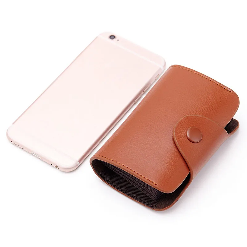 Кошелек из натуральной кожи для мужчин и женщин модный бумажник кредитных карт