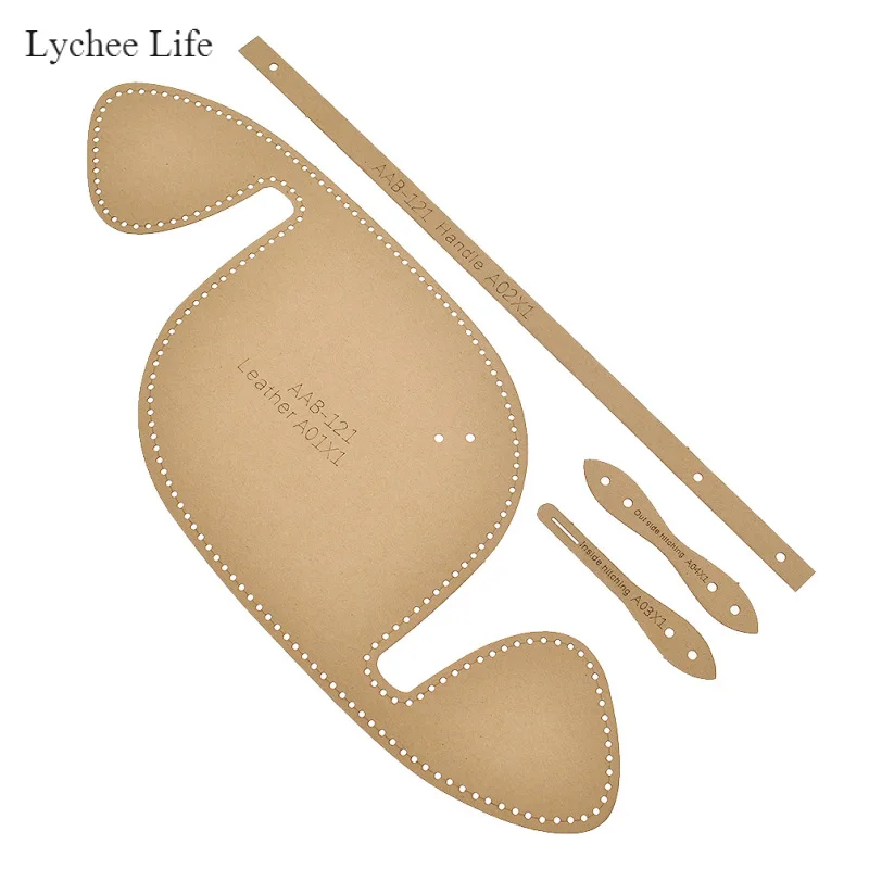 Lychee Life Glasses Case Pocket Cowhide Leather Paper Crafts Template Cutting Tools Diy Handmade Accessories | Дом и сад